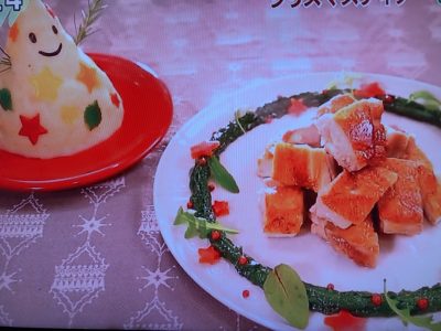 平野レミの豪華クリスマスリースチキン マッシュポテトツリー おびゴハン Yui One