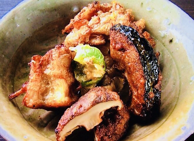 キノコのみそ天ぷら／きょうの料理