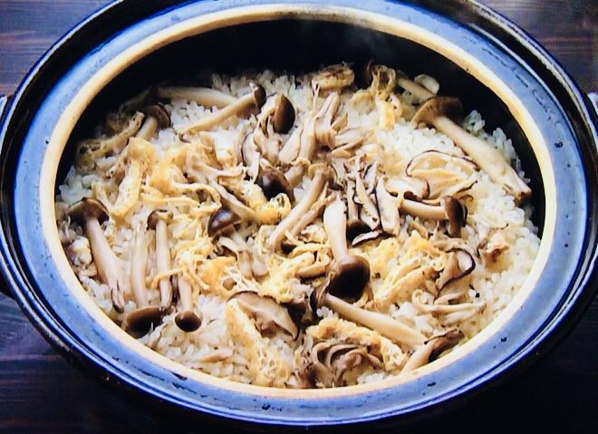 キノコの土鍋ご飯／きょうの料理