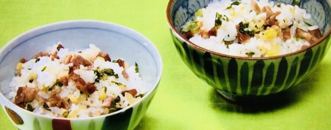 セロリの蒸しご飯／きょうの料理