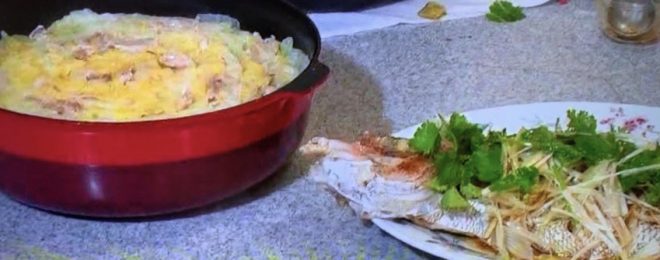 平野レミの白菜のほっぽり鍋と一匹だましチャイナ蒸し